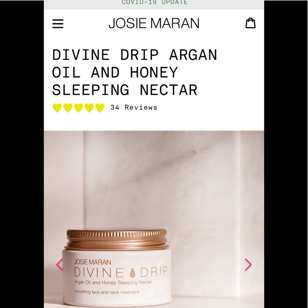 NWT Josie Maran 1.6oz, sleeping nectar in ceramic - Picture 3 of 6